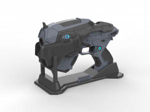 Snub Pistol - Gears of War - Printable - STL OBJ CAD bundle - Commercial Use 3D Print Model