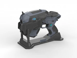 Snub Pistol - Gears of War - Stampabile - Pacchetto CAD STL OBJ - Uso commerciale Modello di stampa 3D