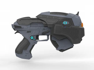 Snub Pistol - Gears of War - Stampabile - Pacchetto CAD STL OBJ - Uso commerciale Modello di stampa 3D