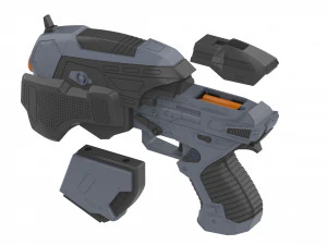 Snub Pistol - Gears of War - Stampabile - Pacchetto CAD STL OBJ - Uso commerciale Modello di stampa 3D