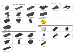 Snub Pistol - Gears of War - Stampabile - Pacchetto CAD STL OBJ - Uso commerciale Modello di stampa 3D