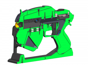 Snub Pistol - Gears of War - Printable - STL OBJ CAD bundle - Commercial Use 3D Print Model