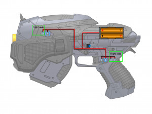 Snub Pistol - Gears of War - Printable - STL OBJ CAD bundle - Commercial Use 3D Print Model