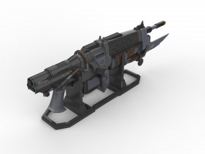 Retro Lancer - Gears of War - Printable - STL OBJ CAD bundle - Commercial Use Modello di stampa 3D