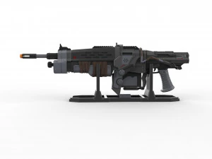 Retro Lancer - Gears of War - Printable - STL OBJ CAD bundle - Commercial Use 3D Print Model
