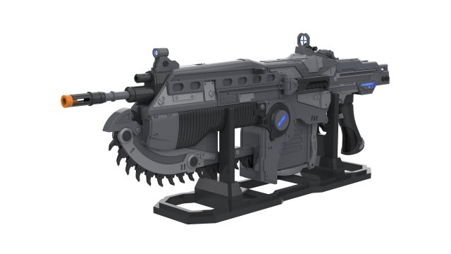 Lancer - Gears of War - Printable - STL OBJ CAD bundle - Commercial Use Model Cetak 3D .c4d .max .obj .3ds .fbx .stl .blend 