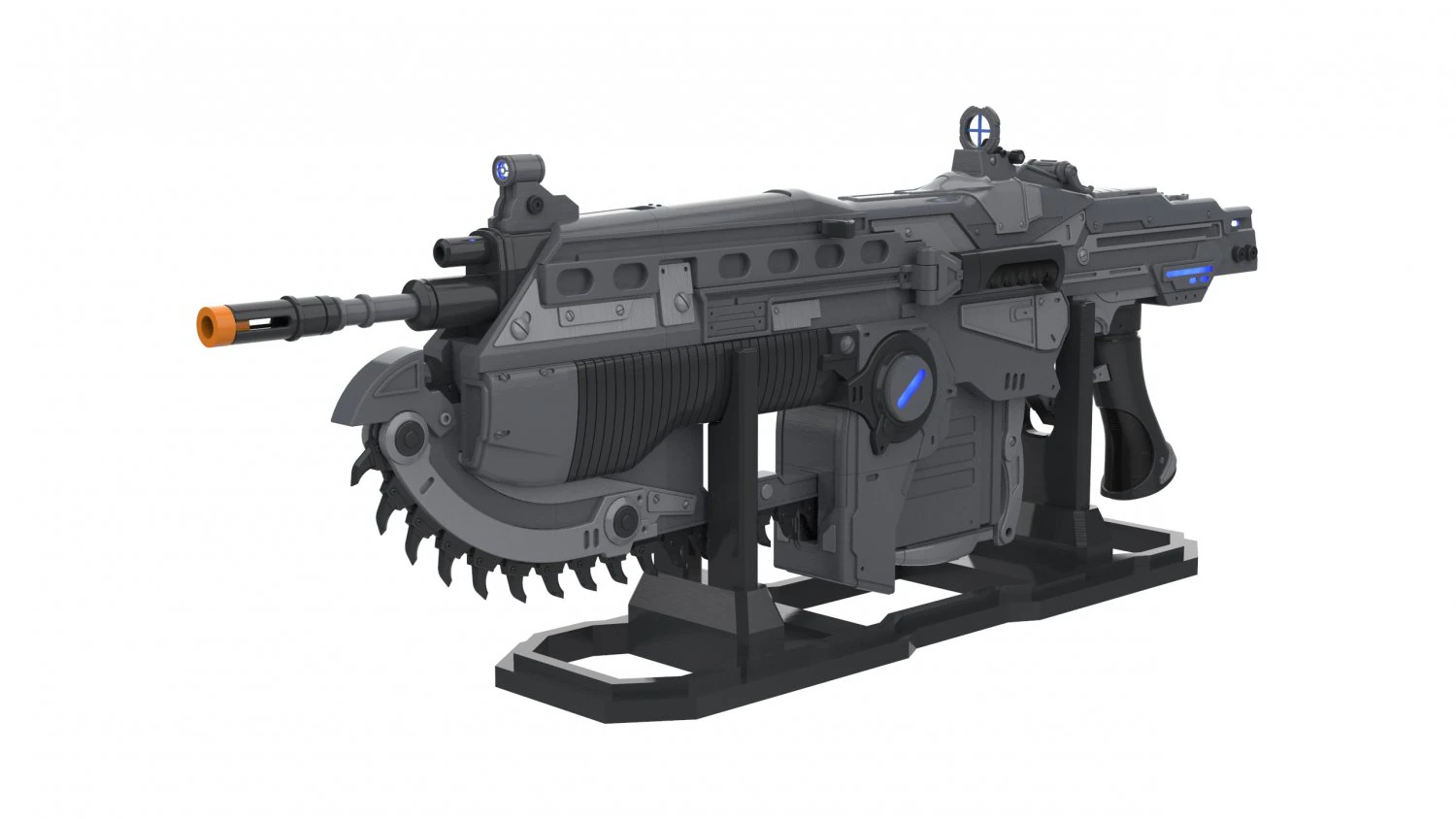 Lancer - Gears of War - Printable - STL OBJ CAD bundle - Commercial Use 3D Print Model .c4d .max .obj .3ds .fbx .stl .blend