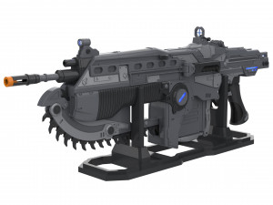 Lancer - Gears of War - Printable - STL OBJ CAD bundle - Commercial Use 3D Print Model