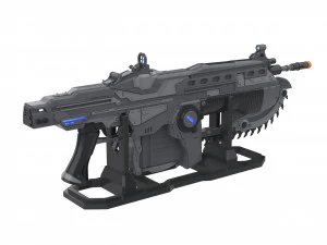 Lancer - Gears of War - Printable - STL OBJ CAD bundle - Commercial Use 3D Print Model