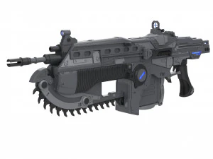 Lancer - Gears of War - Printable - STL OBJ CAD bundle - Commercial Use 3D Print Model