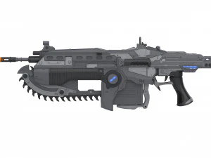 Lancer - Gears of War - Printable - STL OBJ CAD bundle - Commercial Use 3D Print Model