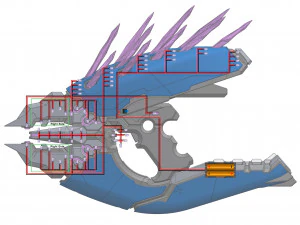 Needler - Halo Infinite - Stampabile - Pacchetto CAD STL OBJ - Uso commerciale Modello di stampa 3D