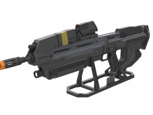 MA40 Assault Rifle - Halo - Printable - STL OBJ CAD bundle - Commercial Use 3Dプリントモデル