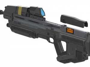 Fucile d'assalto MA40 - Halo - Stampabile - Pacchetto CAD STL OBJ - Uso commerciale Modello di stampa 3D