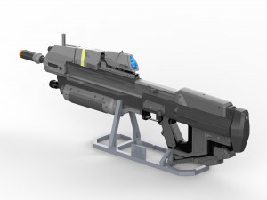 MA37 Assault Rifle - Halo - Printable - STL OBJ CAD bundle - Commercial Use 3Dプリントモデル