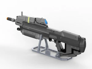 MA37 Assault Rifle - Halo - Printable - STL OBJ CAD bundle - Commercial Use 3D Print Model