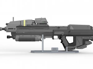 MA37 Assault Rifle - Halo - Printable - STL OBJ CAD bundle - Commercial Use 3D Print Model