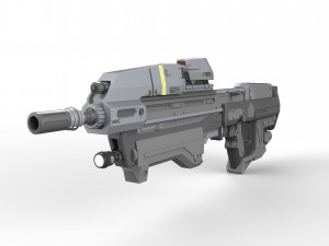MA37 Assault Rifle - Halo - Printable - STL OBJ CAD bundle - Commercial Use 3Dプリントモデル