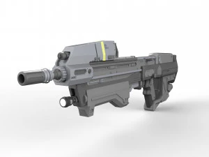 MA37 Assault Rifle - Halo - Printable - STL OBJ CAD bundle - Commercial Use 3D Print Model