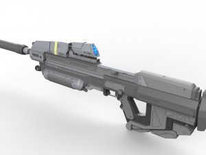MA37 Assault Rifle - Halo - Printable - STL OBJ CAD bundle - Commercial Use 3Dプリントモデル