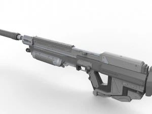 MA37 Assault Rifle - Halo - Printable - STL OBJ CAD bundle - Commercial Use 3D Print Model