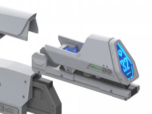 MA37 Assault Rifle - Halo - Printable - STL OBJ CAD bundle - Commercial Use 3D Print Model