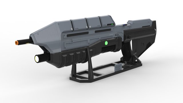 MA5c Assault Rifle - Halo - Printable - STL OBJ CAD bundle - Commercial Use 3Dプリントモデル .c4d .max .obj .3ds .fbx .stl .blend 