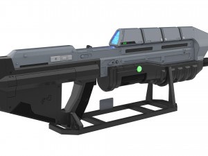 MA5c Assault Rifle - Halo - Printable - STL OBJ CAD bundle - Commercial Use 3Dプリントモデル