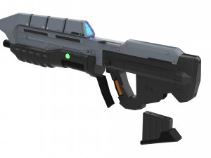 MA5c Assault Rifle - Halo - Printable - STL OBJ CAD bundle - Commercial Use 3Dプリントモデル