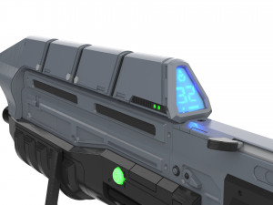 MA5c Assault Rifle - Halo - Printable - STL OBJ CAD bundle - Commercial Use 3Dプリントモデル
