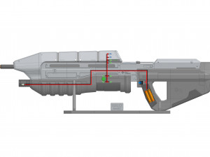 MA5c Assault Rifle - Halo - Printable - STL OBJ CAD bundle - Commercial Use 3Dプリントモデル
