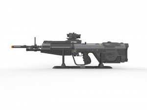 M392 Assault Rifle - Halo - Printable - STL OBJ CAD bundle - Commercial Use 3D-Druckmodell
