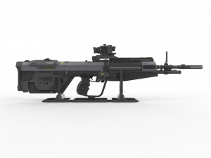 M392 Assault Rifle - Halo - Printable - STL OBJ CAD bundle - Commercial Use 3D-Druckmodell