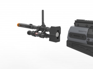 M392 Assault Rifle - Halo - Printable - STL OBJ CAD bundle - Commercial Use 3D-Druckmodell