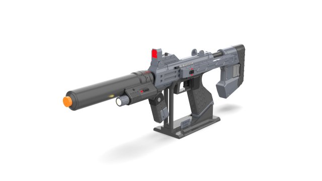 M7 SMG - Halo - Printable - STL OBJ CAD bundle - Commercial Use 3D Baskı Modeli .c4d .max .obj .3ds .fbx .stl .blend 