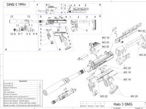 M7 SMG - Halo - Printable - STL OBJ CAD bundle - Commercial Use 3D Baskı Modeli