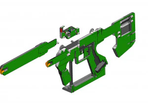 M7 SMG - Halo - Stampabile - Pacchetto CAD STL OBJ - Uso commerciale Modello di stampa 3D