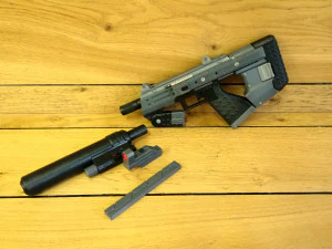 M7 SMG - Halo - Stampabile - Pacchetto CAD STL OBJ - Uso commerciale Modello di stampa 3D