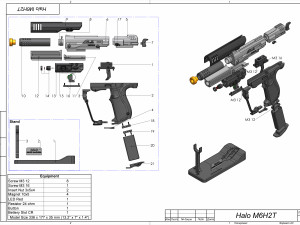 M6H2T - Halo - Printable - STL OBJ CAD bundle - Commercial Use 3D-Druckmodell