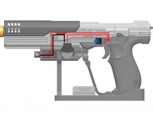 M6H2T - Halo - Imprimible - Paquete STL OBJ CAD - Uso comercial Modelo de impresión 3D