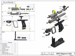 M6G Magnum - Halo - Printable - STL OBJ CAD bundle - Commercial Use Modèles 3D en vedette