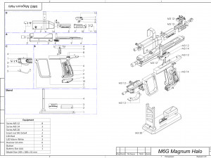 M6G Magnum - Halo - Printable - STL OBJ CAD bundle - Commercial Use Modèles 3D en vedette