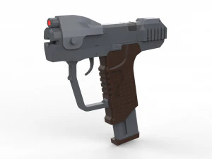 M6D Magnum - Halo - Imprim&iacute;vel - Pacote STL OBJ CAD - Uso comercial Modelo de Impressão 3D