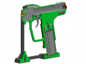 M6D Magnum - Halo - Imprim&iacute;vel - Pacote STL OBJ CAD - Uso comercial Modelo de Impressão 3D