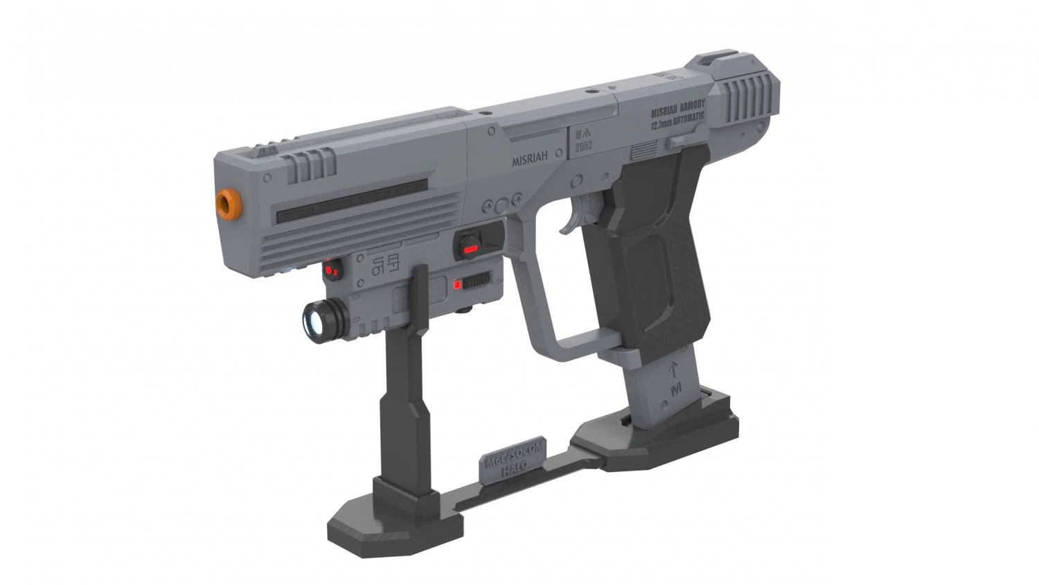 M6C Socom - Halo - Printable - STL OBJ CAD bundle - Commercial Use 3D Print Model .c4d .max .obj .3ds .fbx .stl .blend
