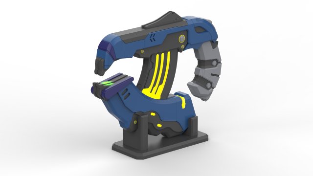 Plasma Pistol H2A - Halo - Printable - STL OBJ CAD bundle - Commercial Use Model Cetak 3D .c4d .max .obj .3ds .fbx .stl .blend 