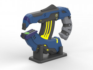 Plasma Pistol H2A - Halo - Printable - STL OBJ CAD bundle - Commercial Use 3D Print Model