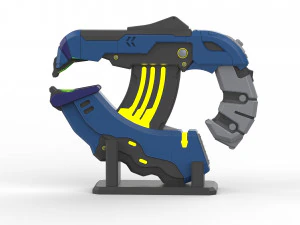 Плазмовий пістолет H2A &ndash; Halo &ndash; Для друку &ndash; Комплект STL OBJ CAD &ndash; Комерційне використання 3D Принт Модель