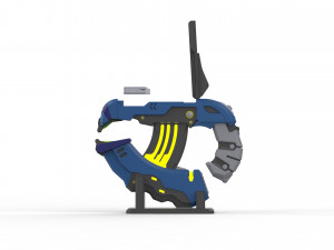 Plasma Pistol H2A - Halo - Printable - STL OBJ CAD bundle - Commercial Use Model Cetak 3D