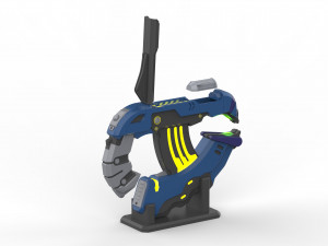 Plasma Pistol H2A - Halo - Printable - STL OBJ CAD bundle - Commercial Use Model Cetak 3D
